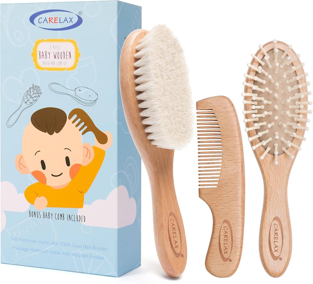Baby Hairbrush & Comb Set