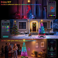Smart Treeless Christmas Tree Lights View 4
