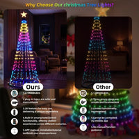 Smart Treeless Christmas Tree Lights View 5