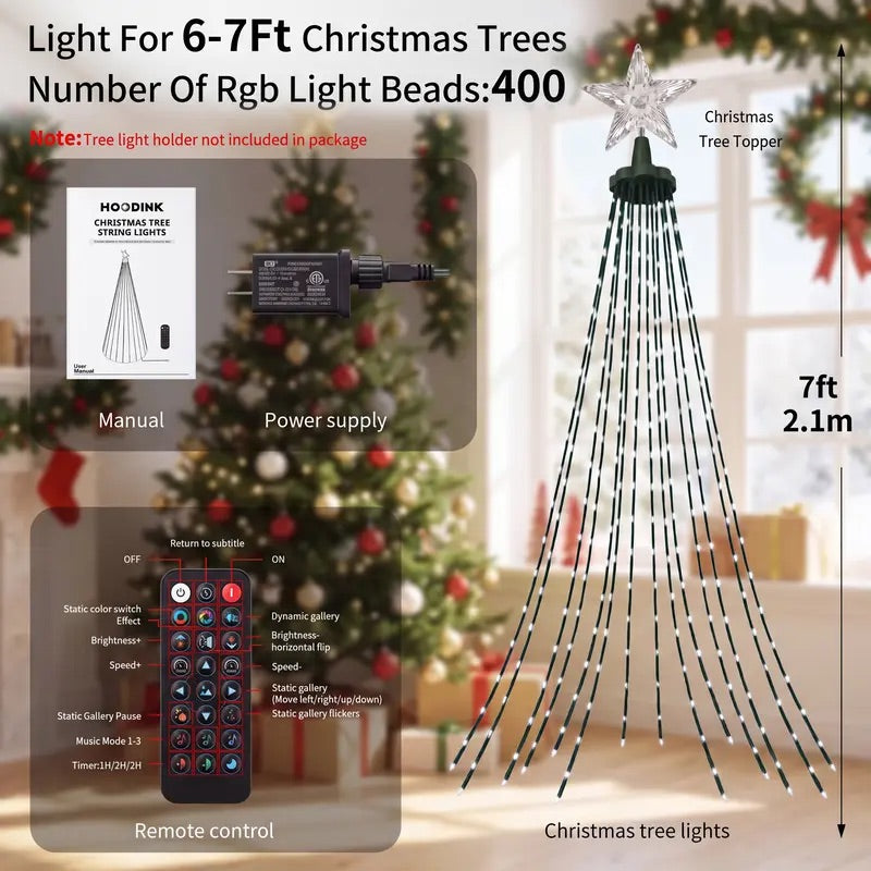 Smart Treeless Christmas Tree Lights View 1