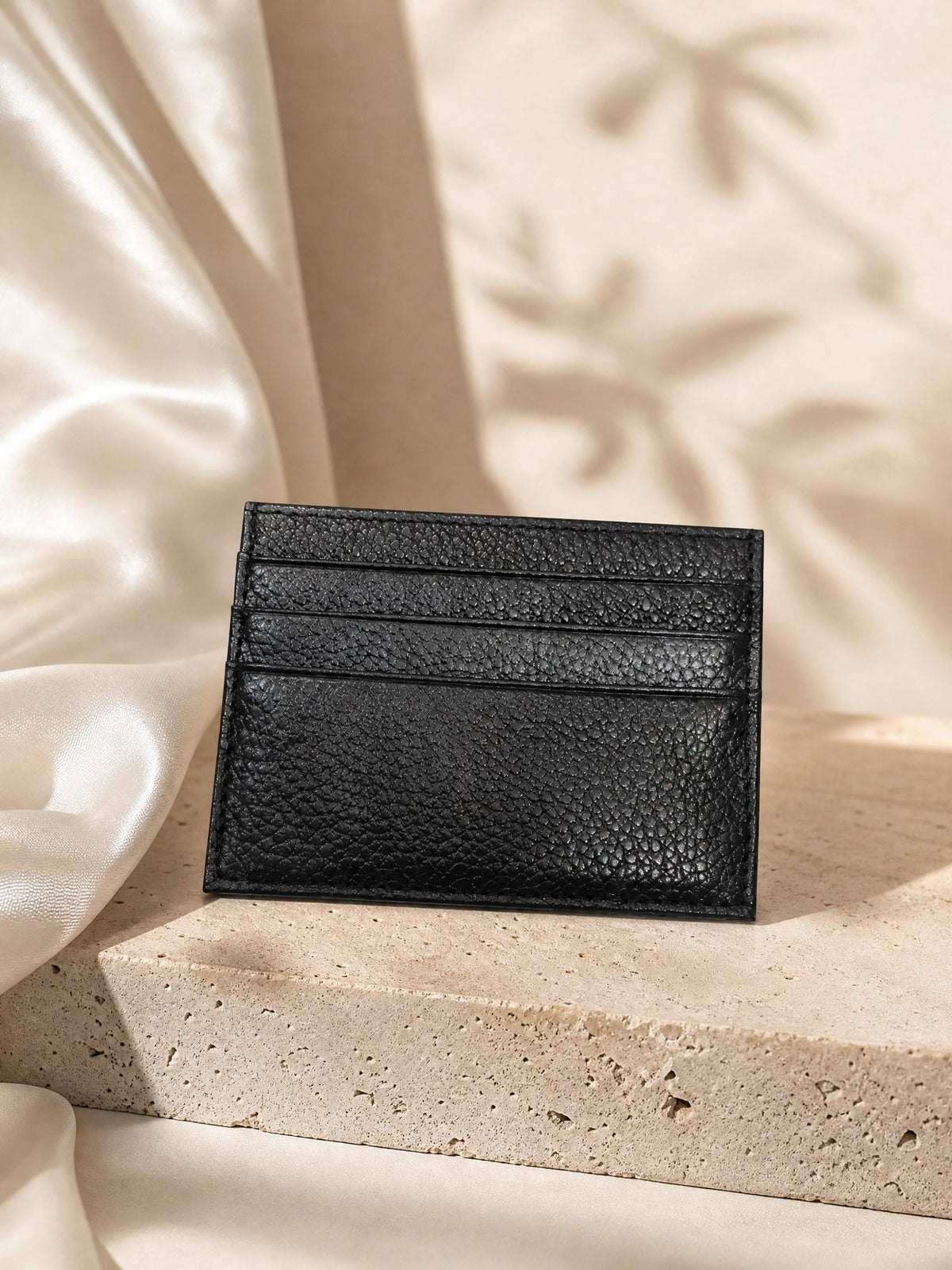 Carte Slim Card Holder, styled on travertine