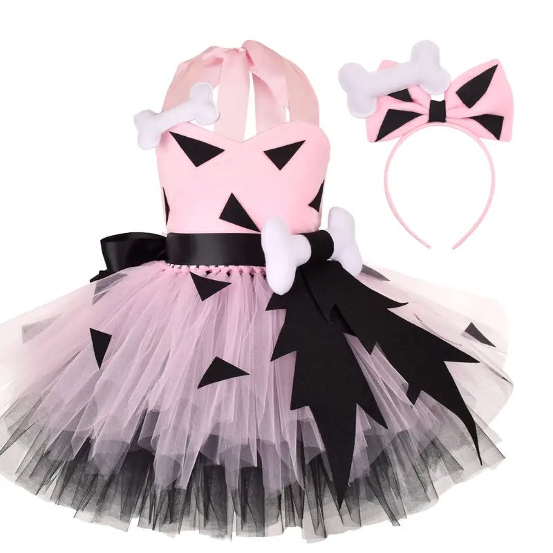 Little Cavegirl Tutu Costume Set View 3