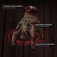 The Electric Walking Hand Sound & Touch Sensor, Motorized Crawling, and Realistic Stitched Skin features View 2