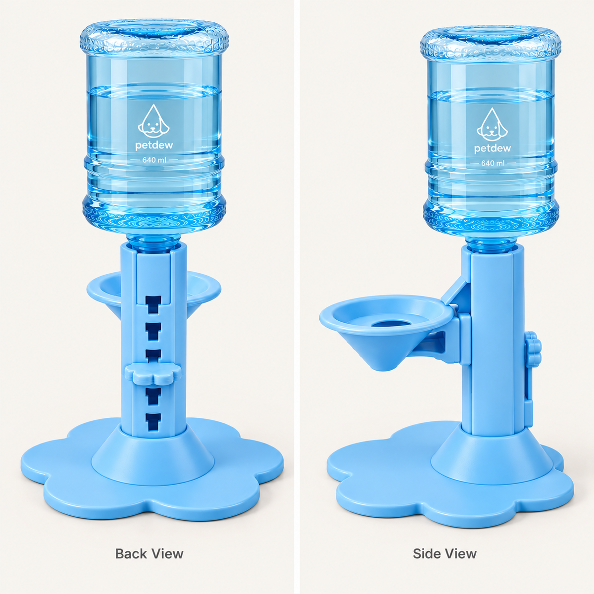 Blue dispenser back and side views View 20