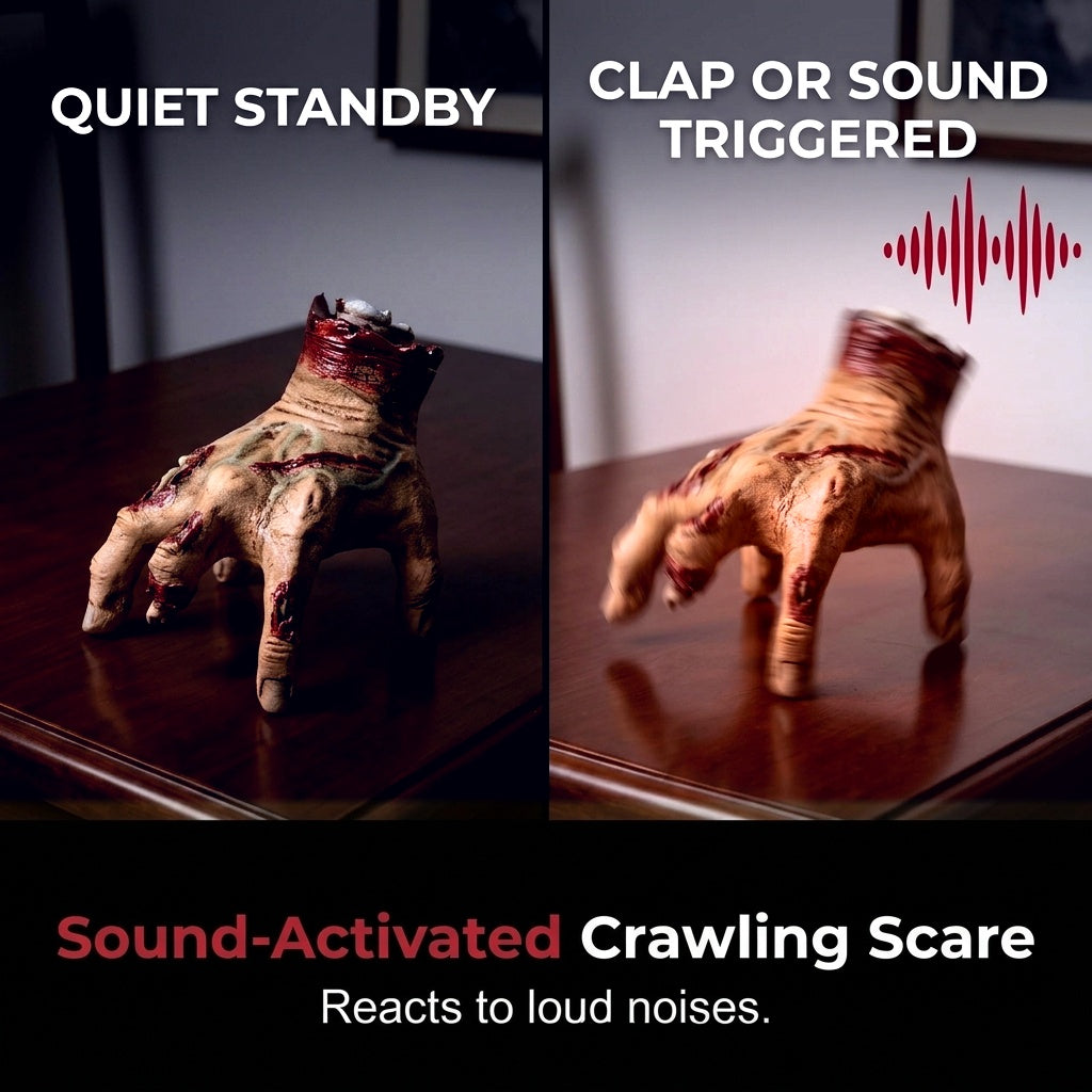 The Electric Walking Hand Quiet Standby vs Clap or Sound Triggered action View 3