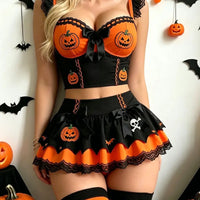 Flared Skater Skirt and Lace Bodice View 2