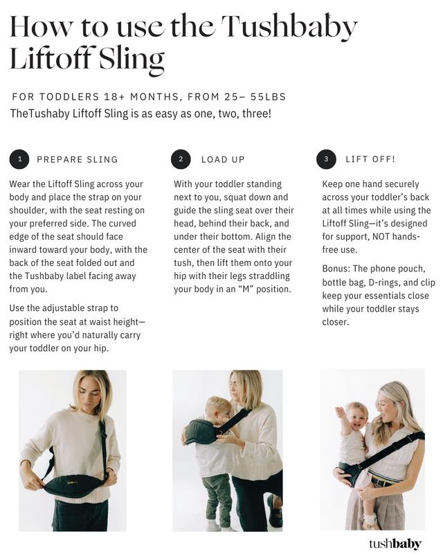 How to use the LiftOff sling in three steps