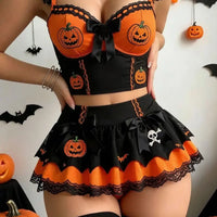 Baby Bubble™ Halloween Pumpkin Witch Lingerie Set Front View 1