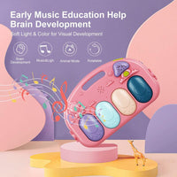 The detachable piano with lights, melodies and animal sounds