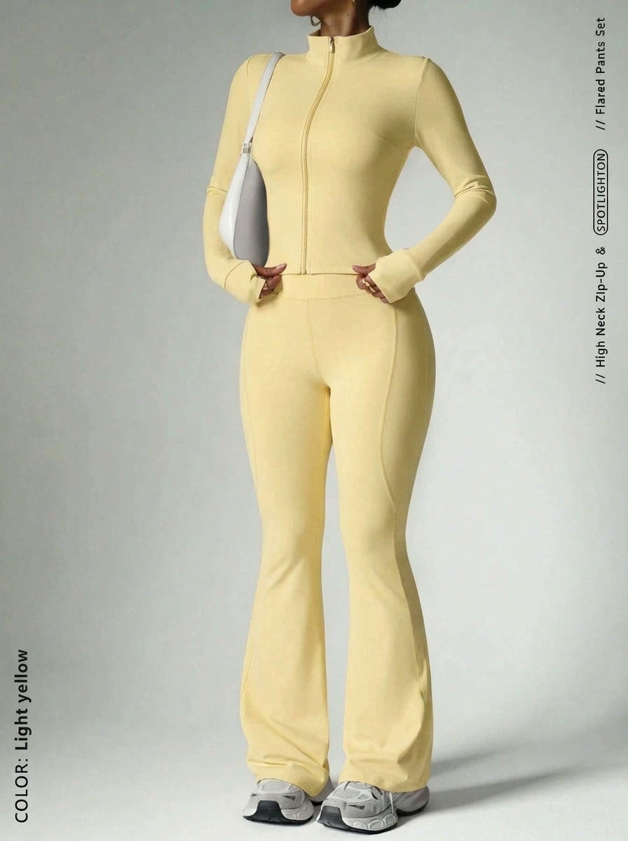 Two-Piece Gym Set Light Yellow View 23