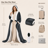 Cozy Robe - Full Body Wearable Electric Heated Blanket View 4