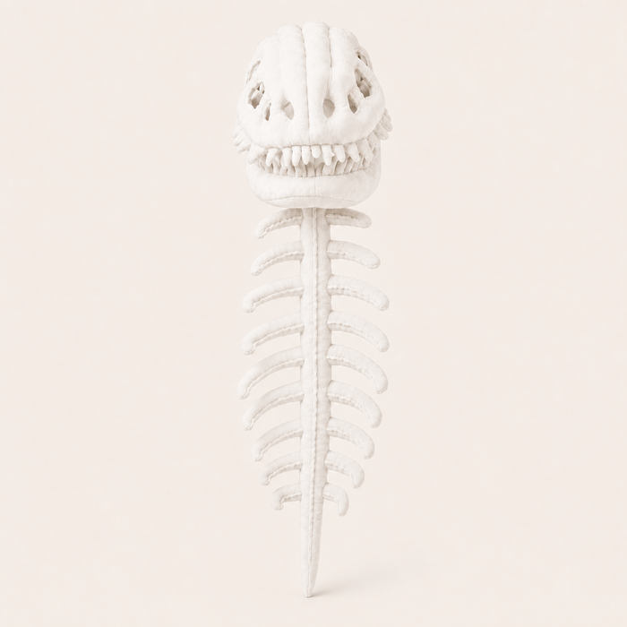 3D Dinosaur Skeleton Wearable Plush Cape & Hood Costume