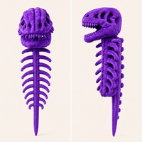3D Dinosaur Skeleton Wearable Plush Cape & Hood Costume View 48