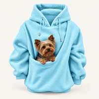 Oversized Cozy Plush Pet Carrier Pouch Pullover Hoodie View 91