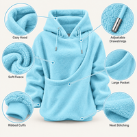 Oversized Cozy Plush Pet Carrier Pouch Pullover Hoodie View 92