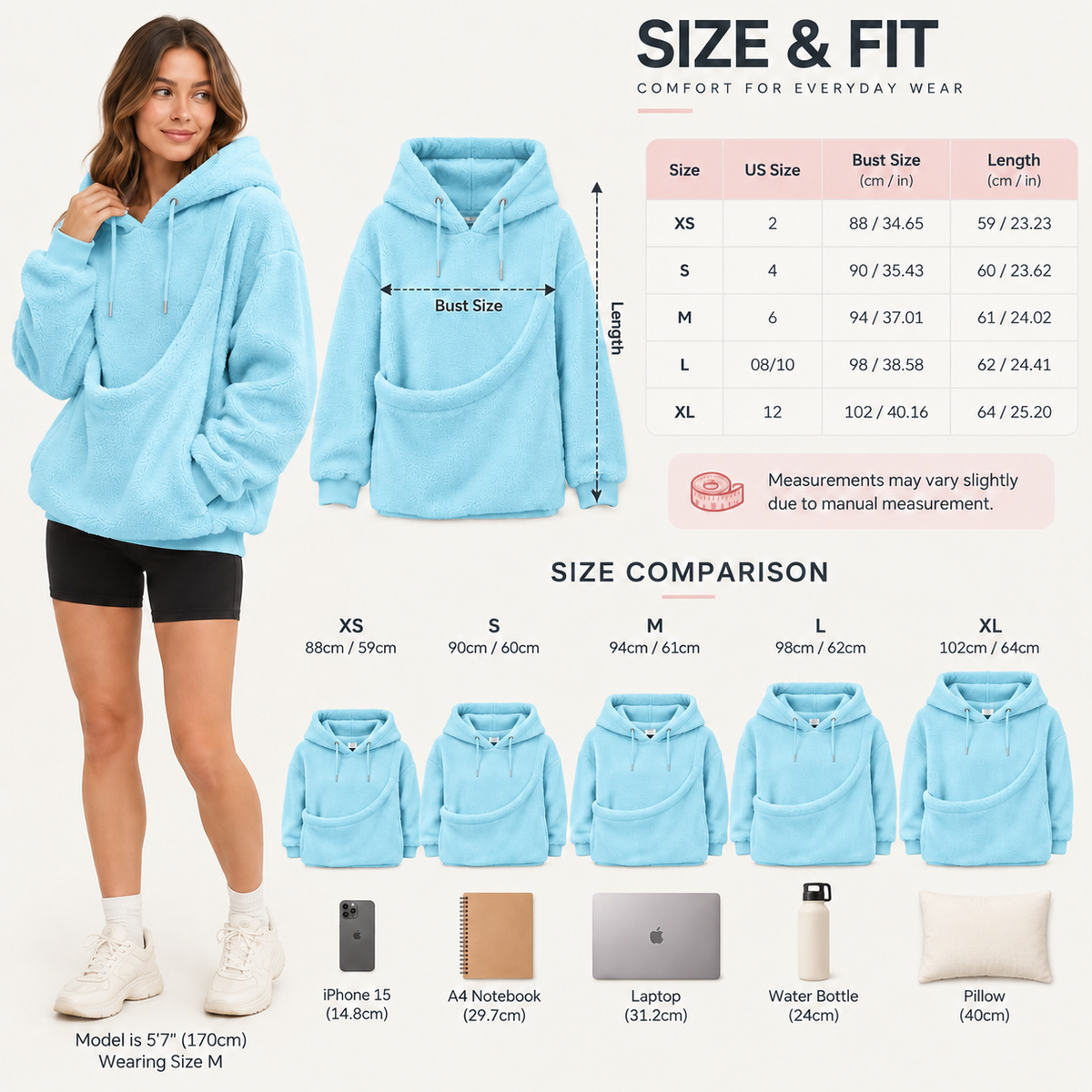 Oversized Cozy Plush Pet Carrier Pouch Pullover Hoodie View 94