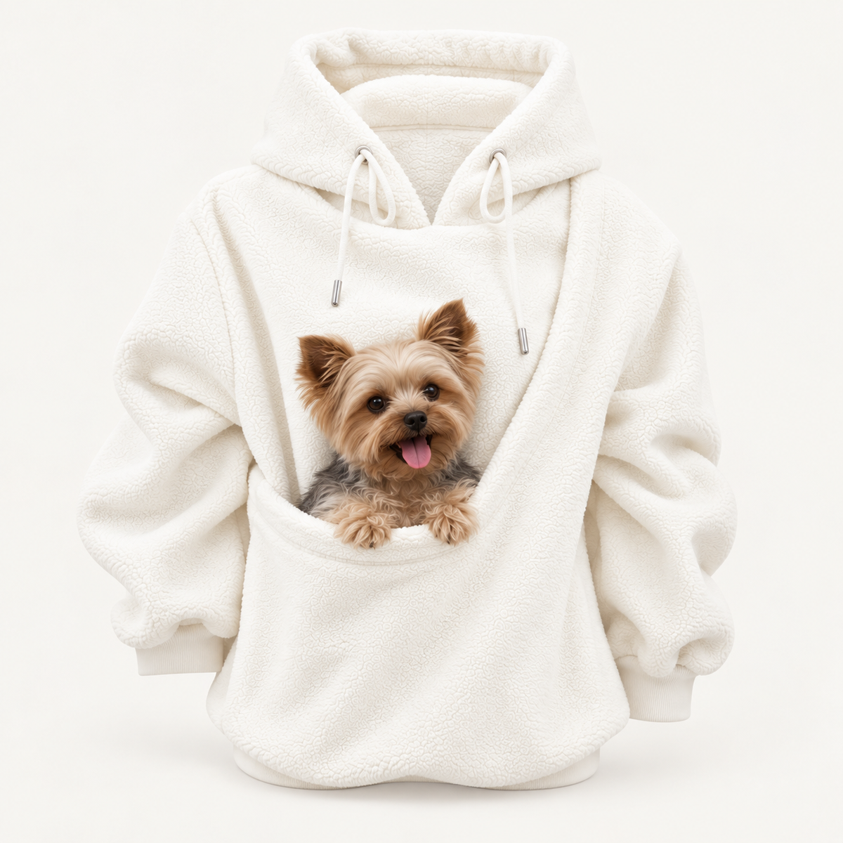 Oversized Cozy Plush Pet Carrier Pouch Pullover Hoodie View 31