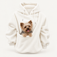 Oversized Cozy Plush Pet Carrier Pouch Pullover Hoodie View 31