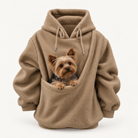 Oversized Cozy Plush Pet Carrier Pouch Pullover Hoodie View 121