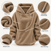 Oversized Cozy Plush Pet Carrier Pouch Pullover Hoodie View 122