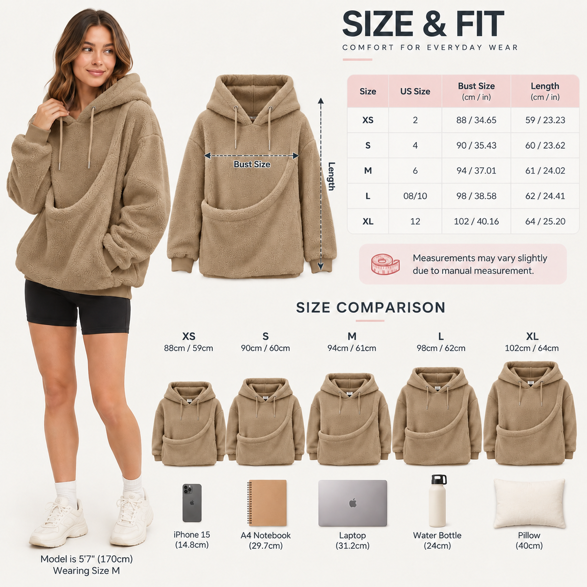 Oversized Cozy Plush Pet Carrier Pouch Pullover Hoodie View 124