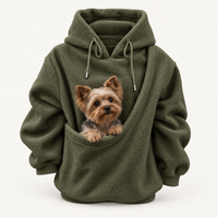 Oversized Cozy Plush Pet Carrier Pouch Pullover Hoodie View 151