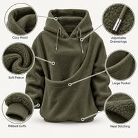Oversized Cozy Plush Pet Carrier Pouch Pullover Hoodie View 152