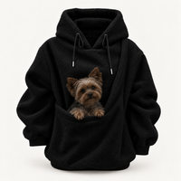 Oversized Cozy Plush Pet Carrier Pouch Pullover Hoodie View 181