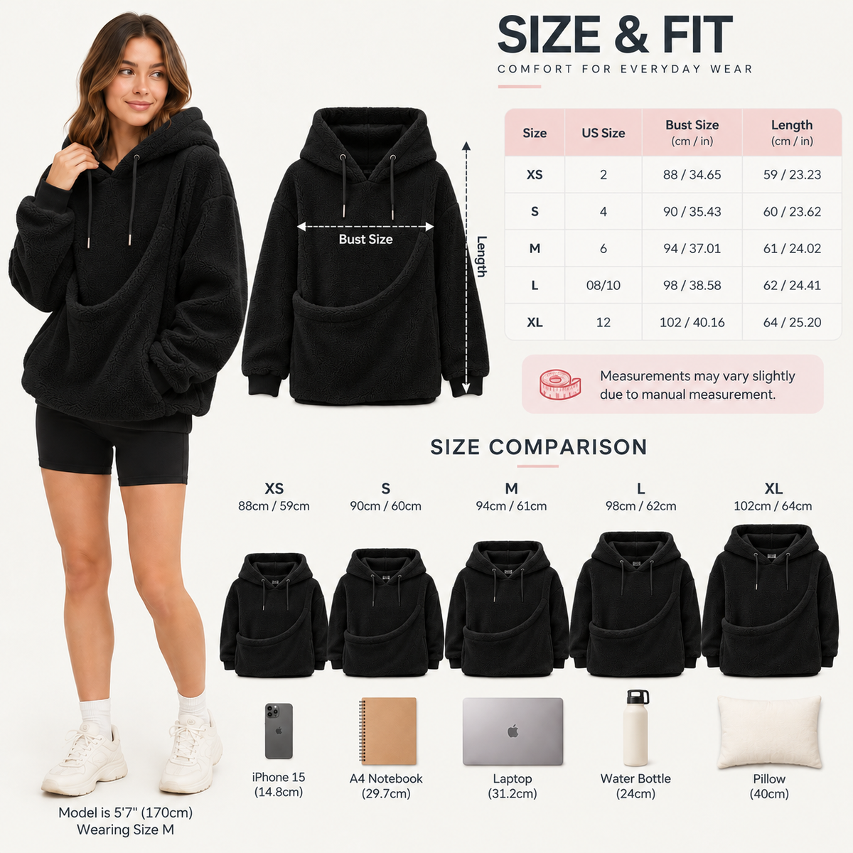 Oversized Cozy Plush Pet Carrier Pouch Pullover Hoodie View 184