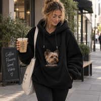 Oversized Cozy Plush Pet Carrier Pouch Pullover Hoodie View 185