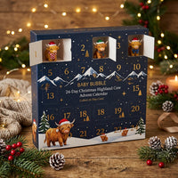 Baby Bubble 24-Day Christmas Highland Cow Advent Calendar - Card 1: Hero Unboxing & Countdown Hook View 1