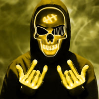 Phantom LED Skull Mask & Skeleton Gloves Set View 11