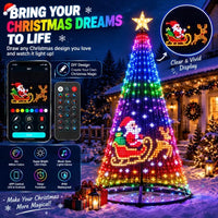 Smart Treeless Christmas Tree Lights View 7