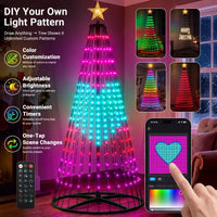 Smart Treeless Christmas Tree Lights View 8