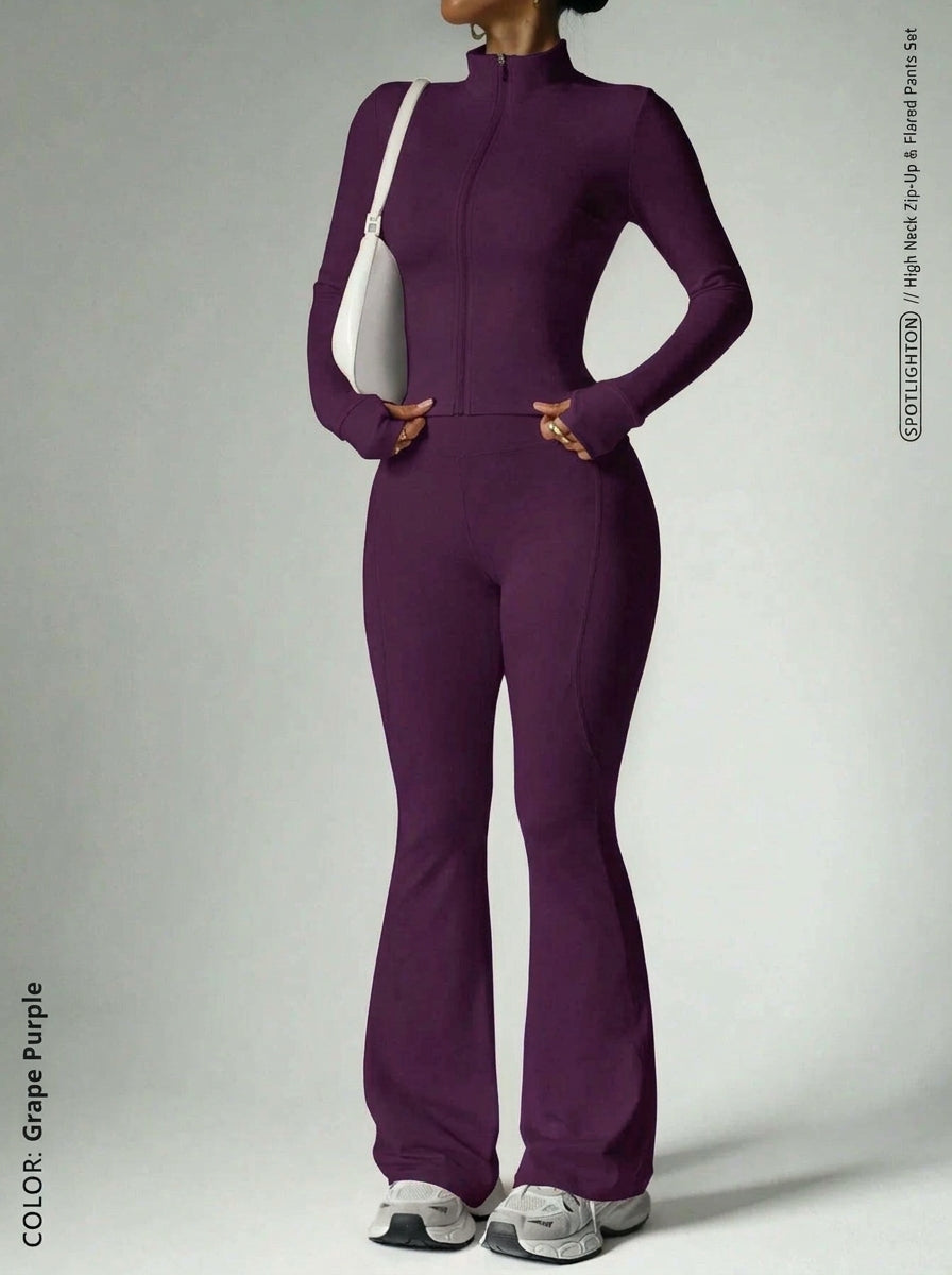 Two-Piece Gym Set Grape Purple View 22