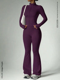 Two-Piece Gym Set Grape Purple View 22