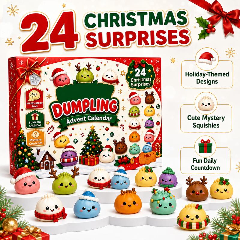 24 Cute Christmas Dumpling Squishy Surprises View 3