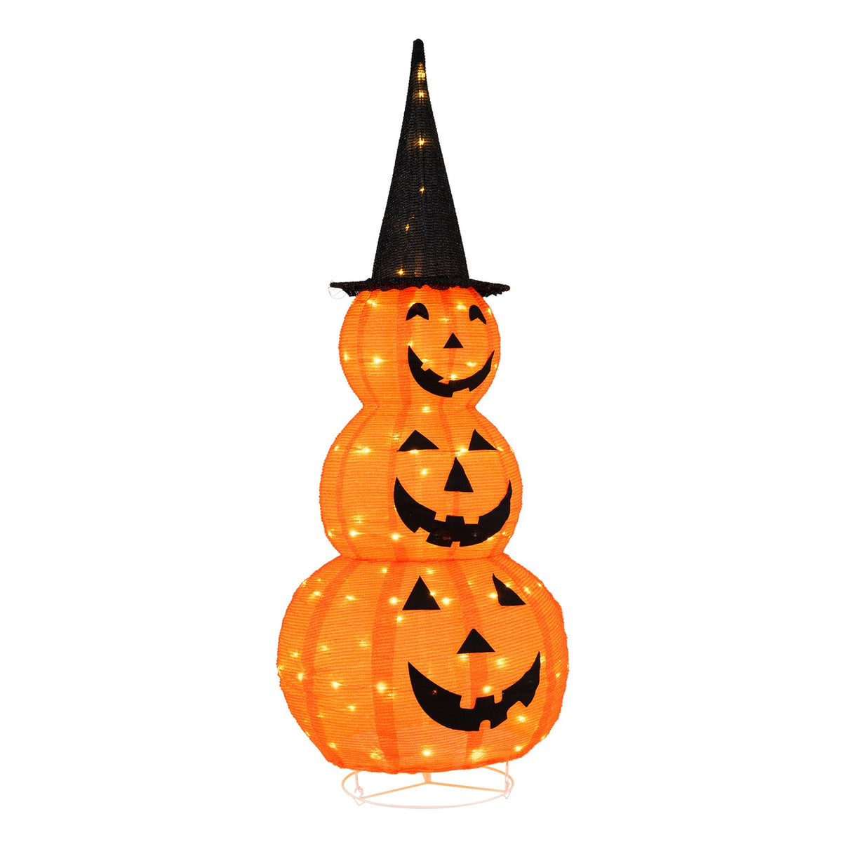 Baby Bubble 5FT Collapsible Pumpkin Stack Studio Cutout View 8