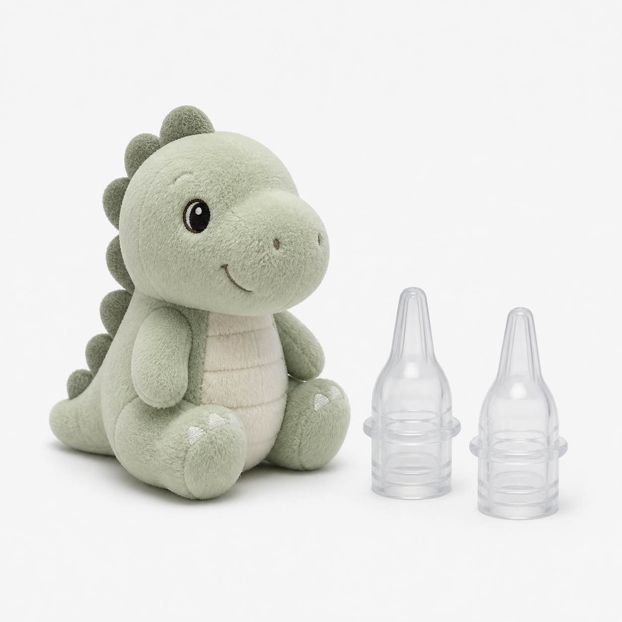 Baby Bubble™ Soft Dino Plushie & Silicone Tips (FREE)