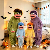 Baby Bubble Big-Mouth Monster Plush Fleece Onesie Pajamas View 1