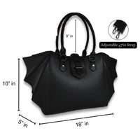 Bat Wing Convertible Shoulder Bag View 7
