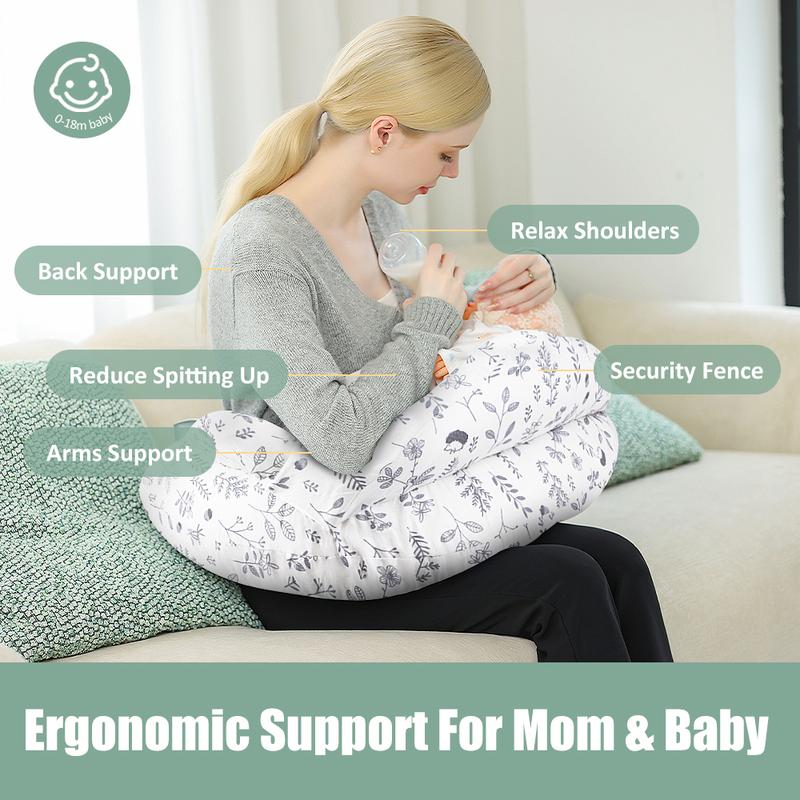 Support points: back, arms and shoulders for you, three-sided security fence for the baby