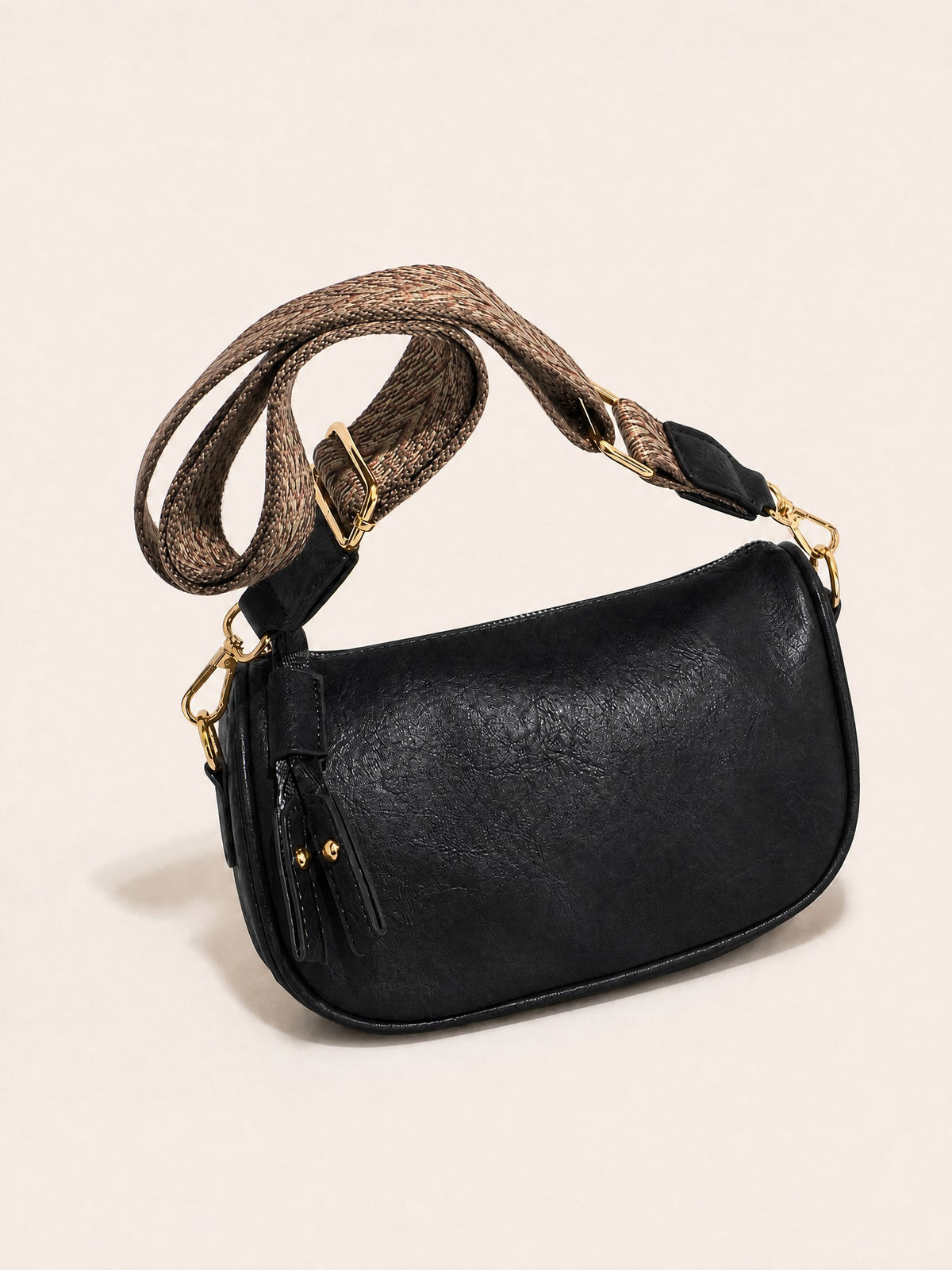 Odette Slouch Baguette, Black