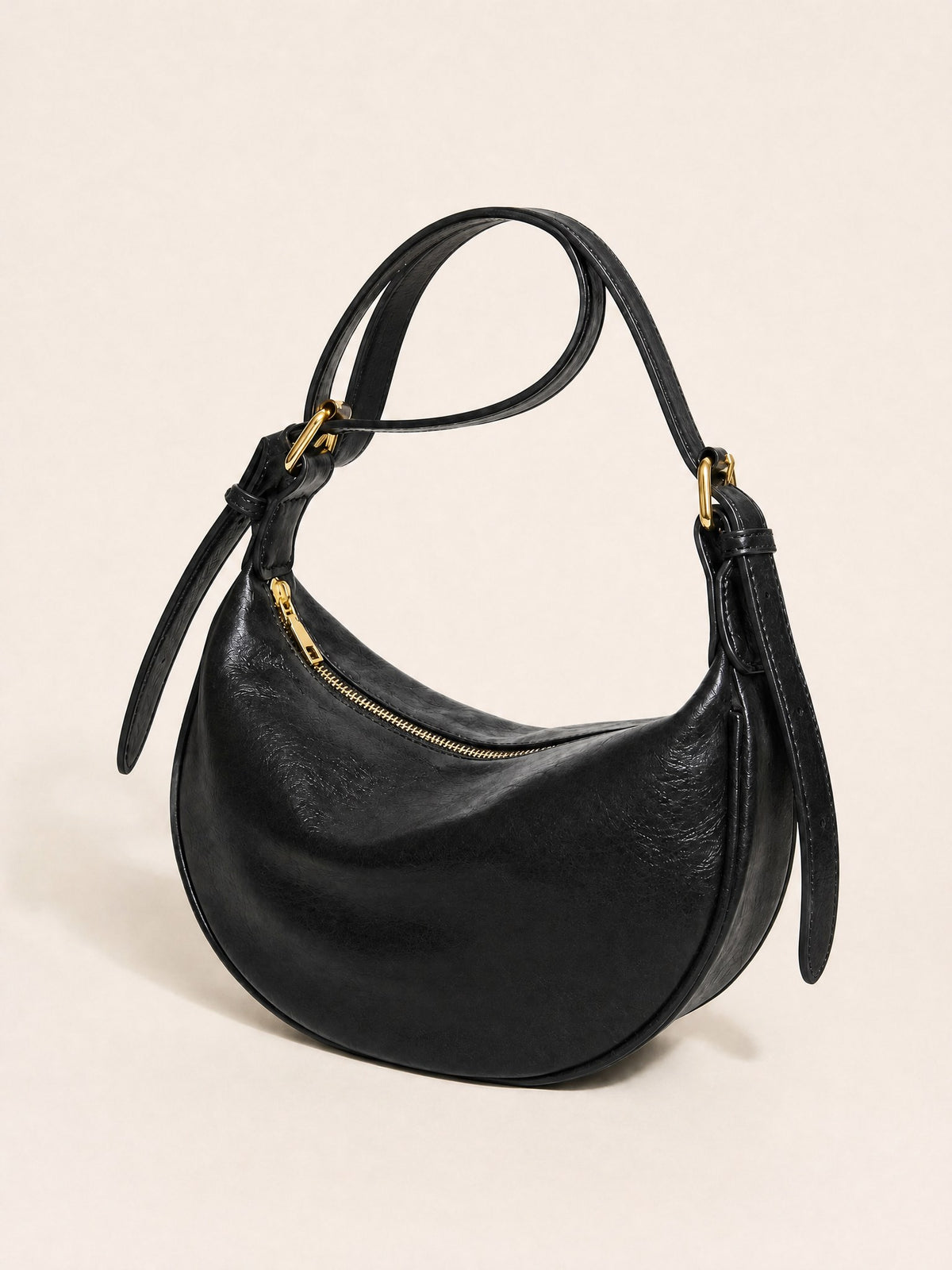 Lune Crescent Hobo, Black