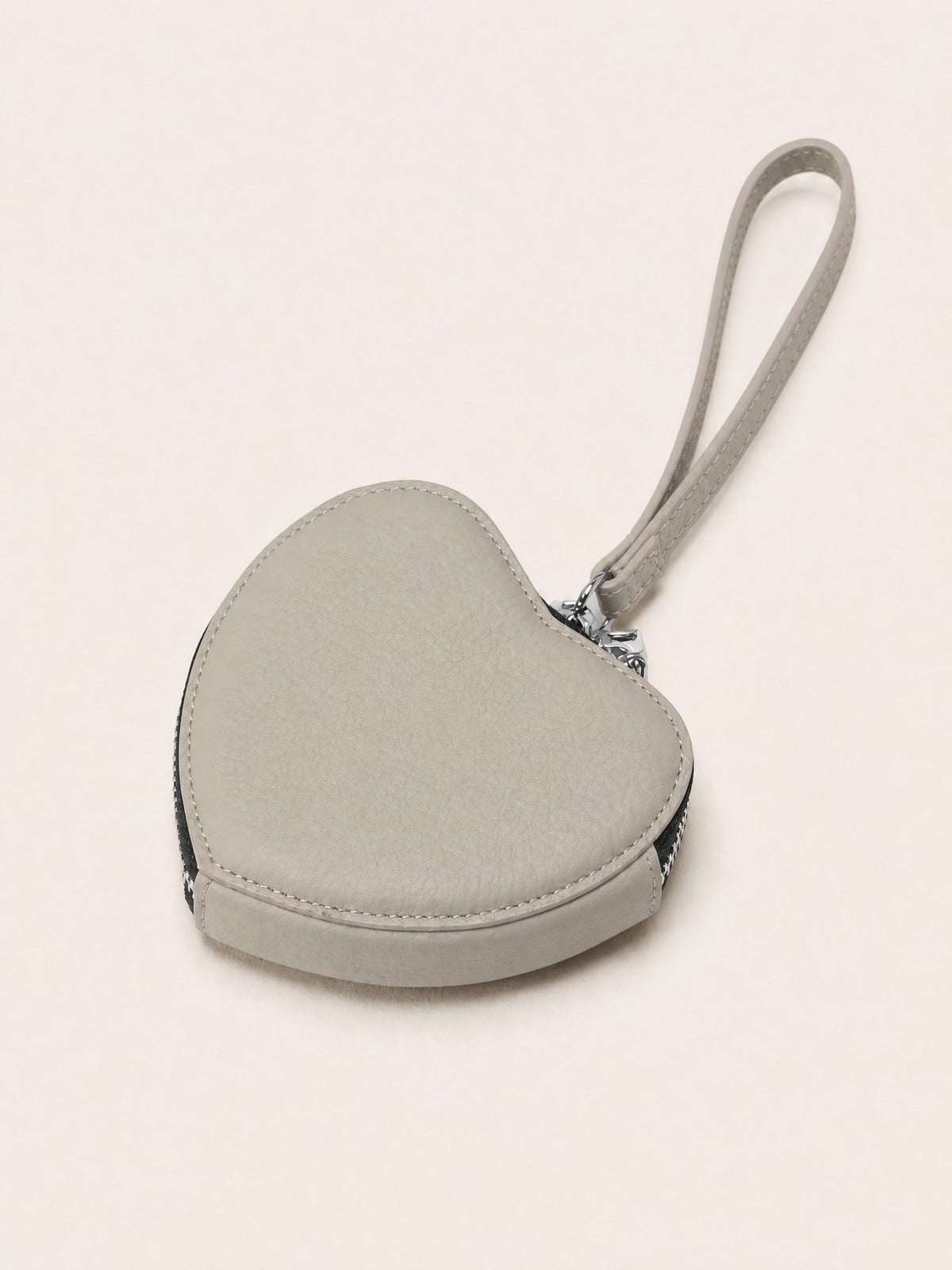 Cœur Coin Purse, Light Grey