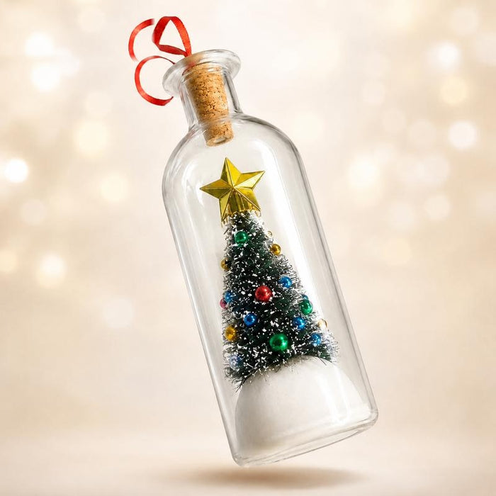 Christmas Tree Message in a Bottle