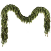 6FT 35-Tip Real-Touch Cypress Garland full drape and hanging loop View 8