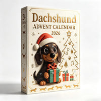 2026 Dachshund Advent Calendar 24-Day Gift Box View 3