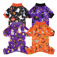 4-Pack Halloween Ghost Print Dog Pajamas View 3
