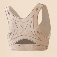 Posture Support Bras for Older Women Front Closure Crossback Wireless Bra Seamless Full Coverage Push up Bralettes View 6